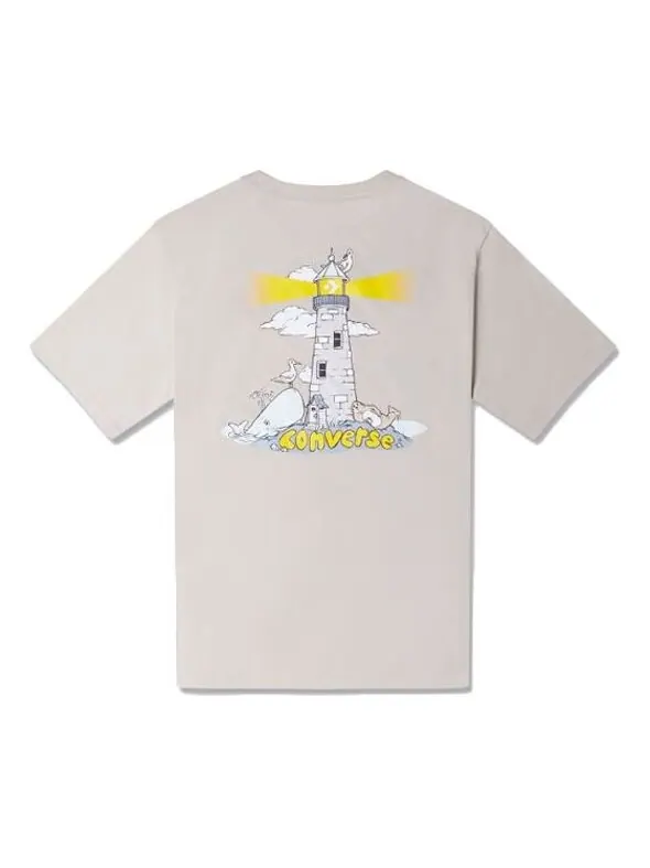 Футболка lighthouse t-shirt 'beige' Converse — изображение 1 из 2, бежевый
