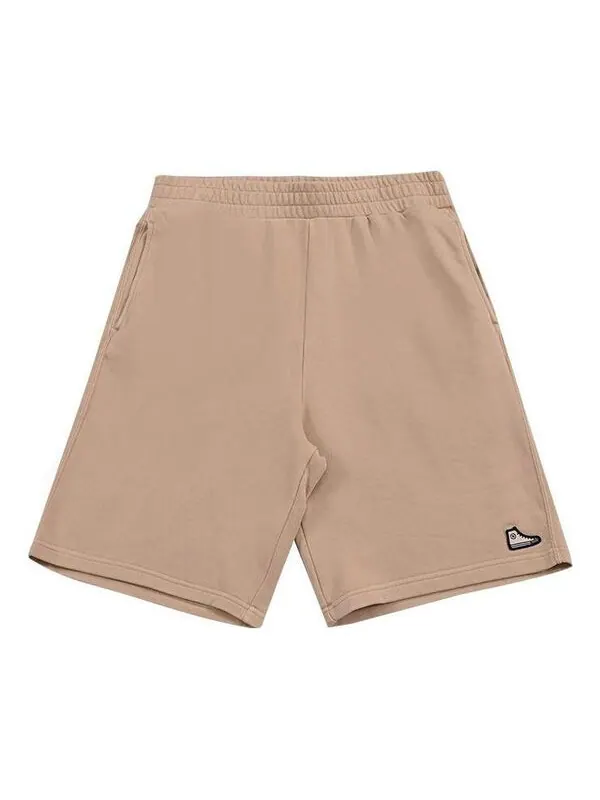 Шорты go-to sneaker patch french terry short 'beige' Converse — изображение 1 из 2, бежевый