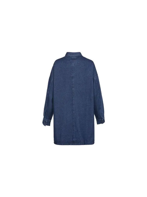 Куртка utility woven shirt 'blue' Converse — изображение 2 из 3, синий