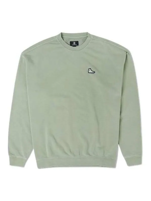 Свитер sneakers patch loose fit sweatshirt 'summit sage' Converse