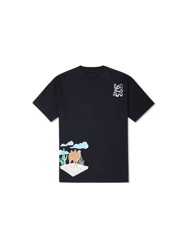 Футболка desert graphic tee 'black' Converse — изображение 2 из 2, черный