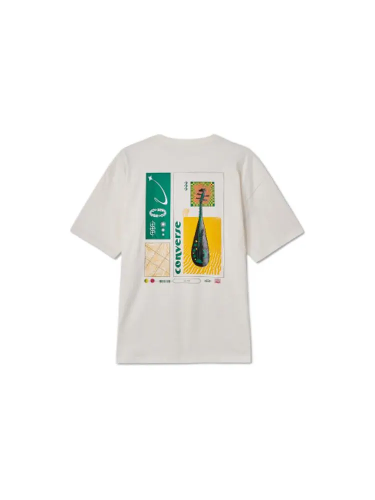 Футболка Converse Instrument Logo T-shirt 'White' — изображение 2 из 2, белый