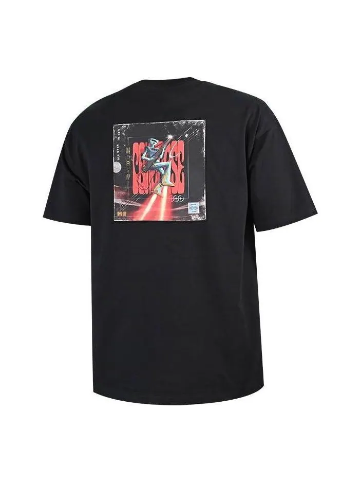 Футболка Converse Rockstar Logo T-Shirt 'Black' — изображение 1 из 2, черный