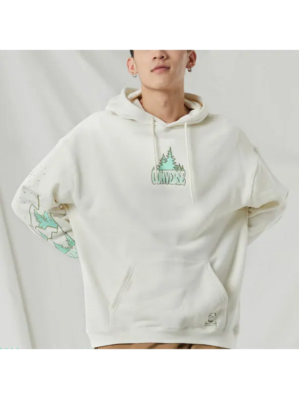 Толстовка counter climate hoodie 'white' Converse — изображение 3 из 4, белый