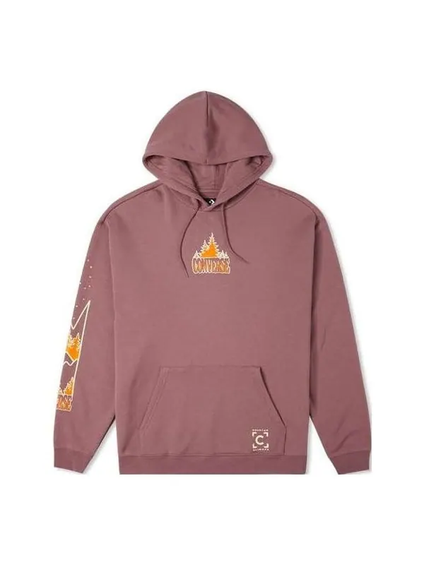 Толстовка counter climate hoodie 'pink mauve' Converse — изображение 1 из 2, розовый