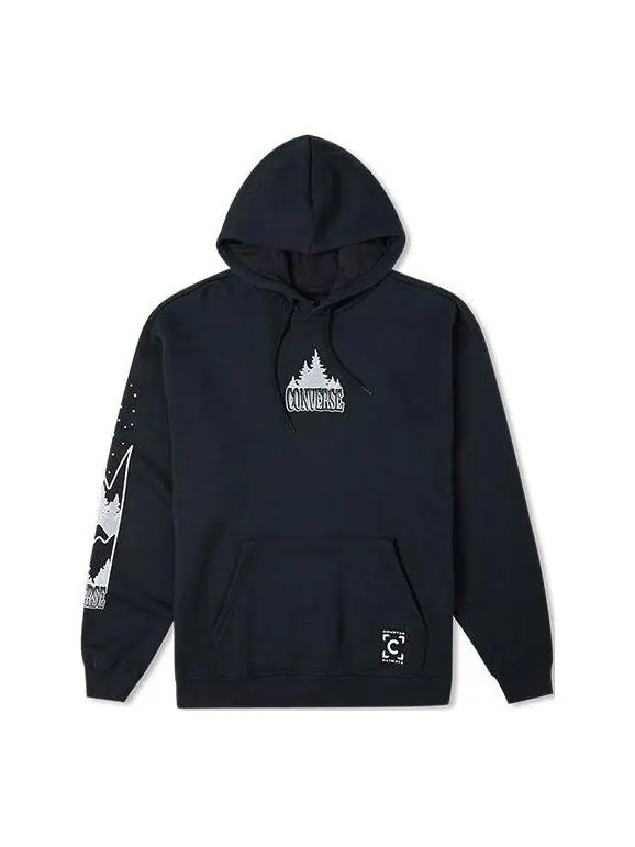 Толстовка counter climate hoodie 'black' Converse — изображение 1 из 1, черный