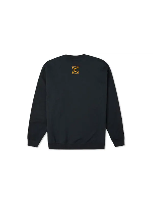Свитер counter climate graphic crew sweatshirt asia sizing 'black' Converse — изображение 2 из 2, черный
