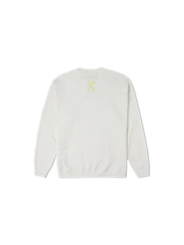 Свитер counter climate graphic crew sweatshirt 'white' Converse — изображение 2 из 3, белый