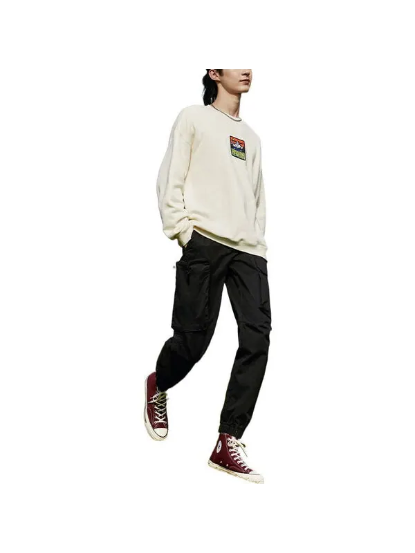 Свитер counter climate graphic crew sweatshirt 'white' Converse — изображение 3 из 3, белый