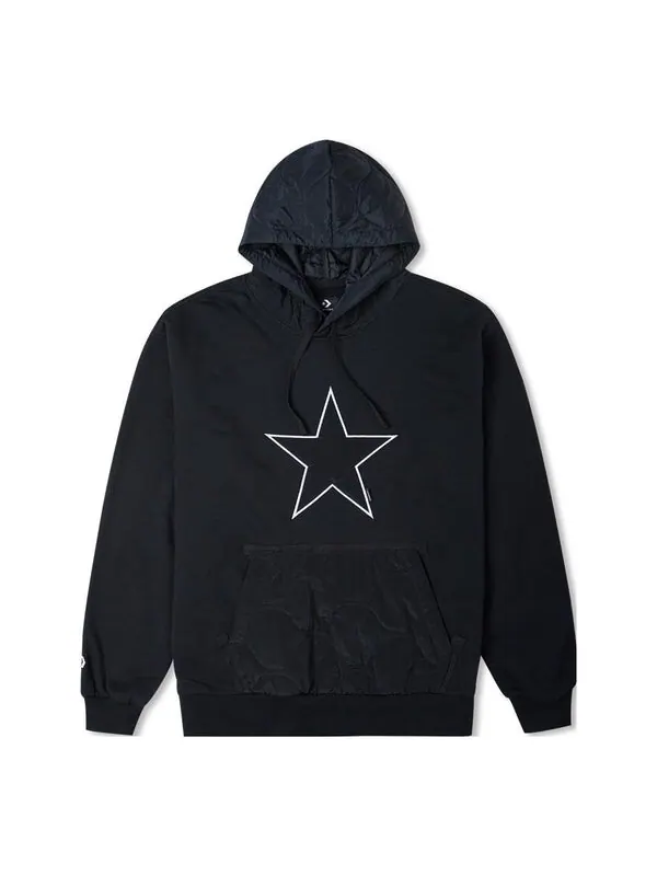 Толстовка cozy utility hoodie 'black' Converse — изображение 1 из 2, черный