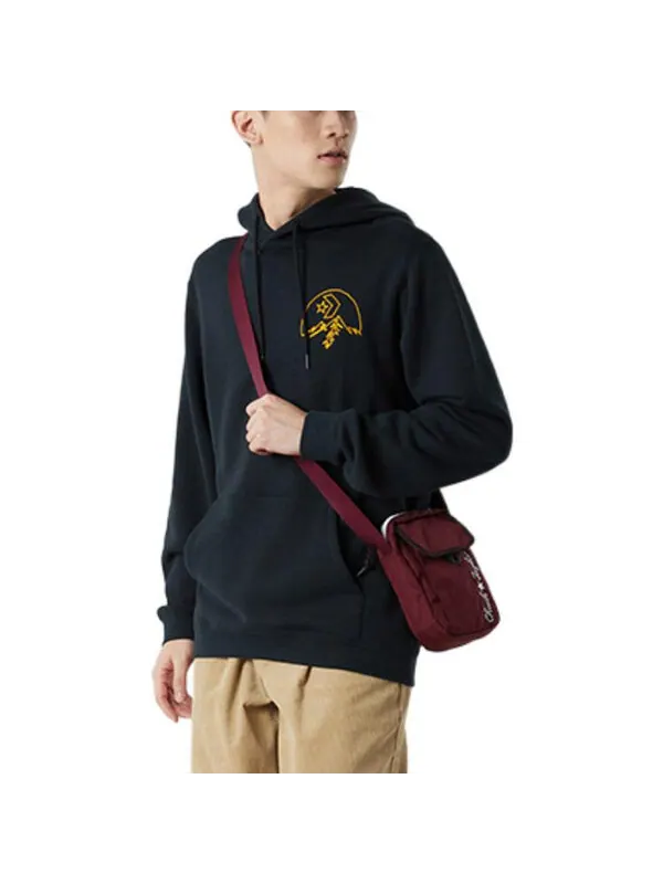 Толстовка mountain logo hoodie 'black' Converse — изображение 4 из 4, черный