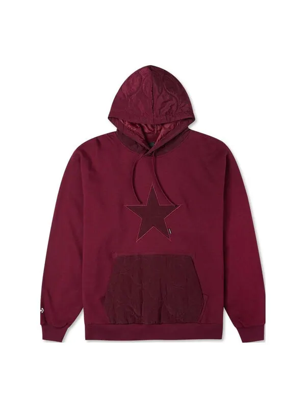 Толстовка cozy utility hoodie 'burgundy' Converse — изображение 1 из 2, бордовый