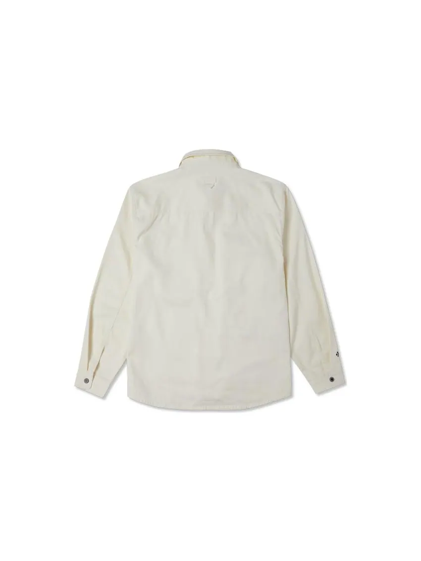 Рубашка Converse Cozy Utility Woven Shirt 'Egret' — изображение 2 из 2, белый