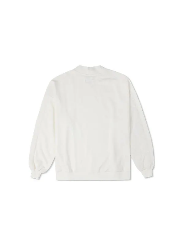 Свитер cozy utility crew 'white' Converse — изображение 2 из 4, белый