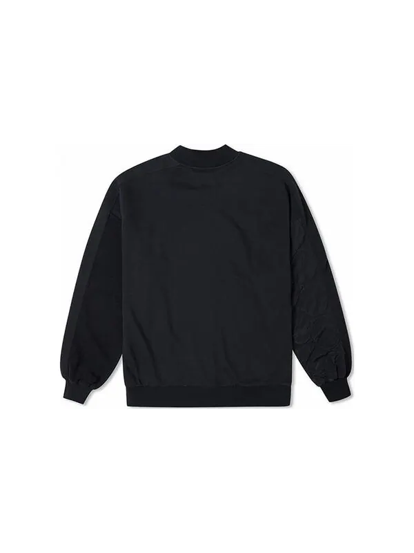 Свитер cozy utility crew 'black' Converse — изображение 2 из 2, черный