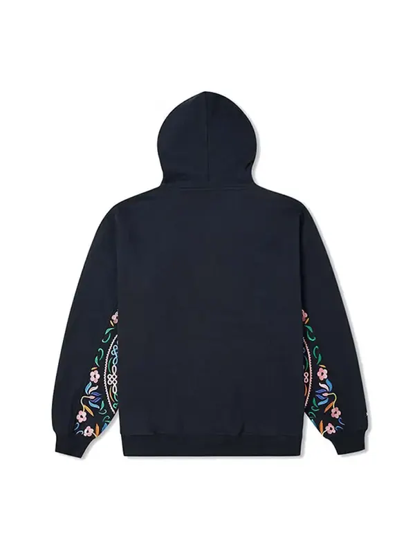 Толстовка tapesty hoodie 'black' Converse — изображение 2 из 2, черный/синий
