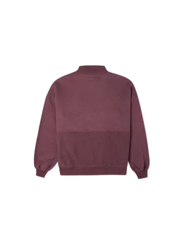 Свитер tapesyt crew sweatshirt 'dark mauve' Converse — изображение 2 из 2, темный лавандовый