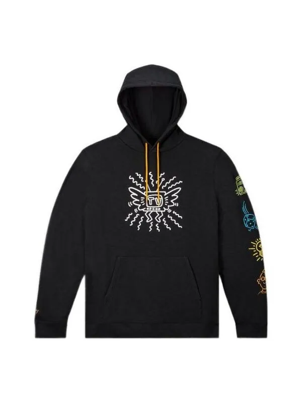 Толстовка x keith haring fleece hoodie 'black' Converse — изображение 1 из 2, черный