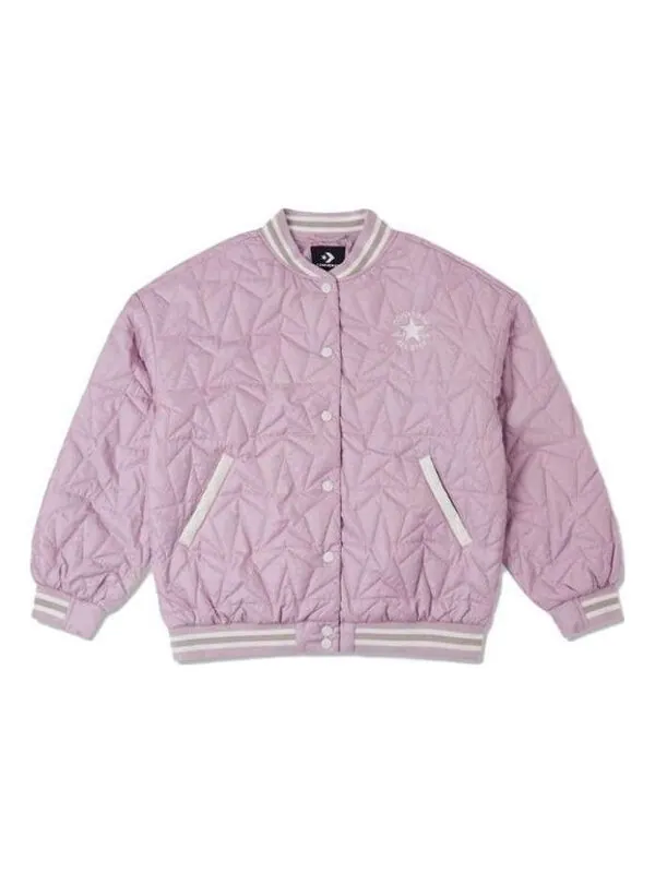 Куртка rpc padded baseball jacket 'pink' Converse — изображение 1 из 1, розовый/белый
