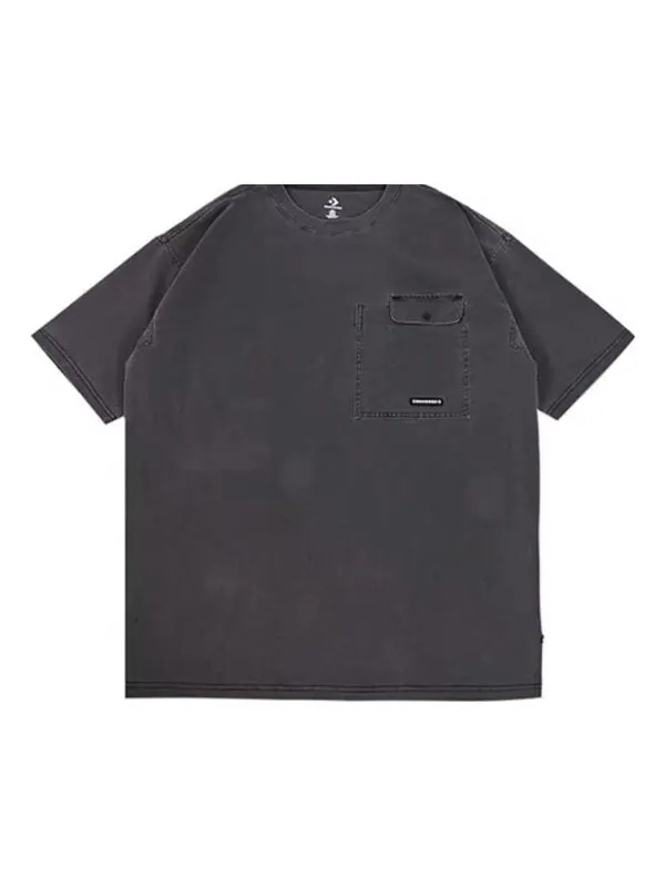 Футболка transitional utility tee 'black grey' Converse — изображение 1 из 1, черный/серый