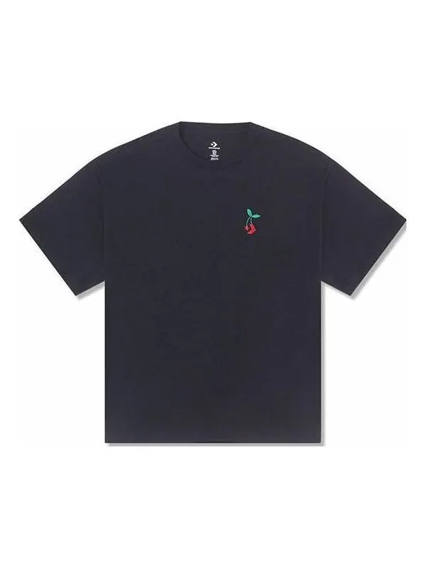Футболка loose fit star chevron cherry tee 'black' Converse — изображение 1 из 1, черный
