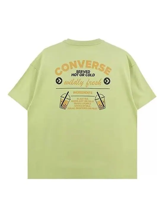 Футболка loose fit tea tee 'green' Converse — изображение 1 из 2, зеленый