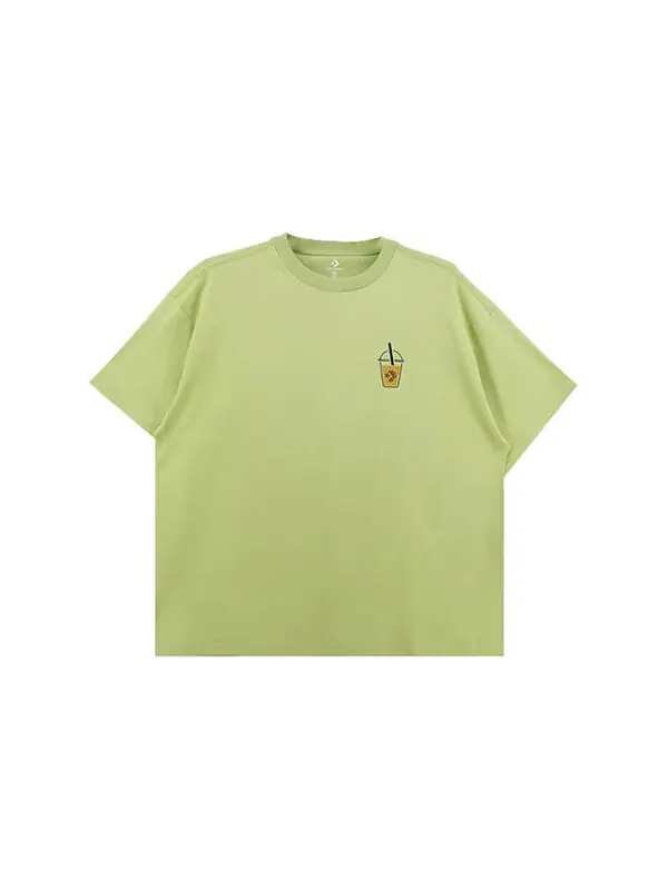 Футболка loose fit tea tee 'green' Converse — изображение 2 из 2, зеленый