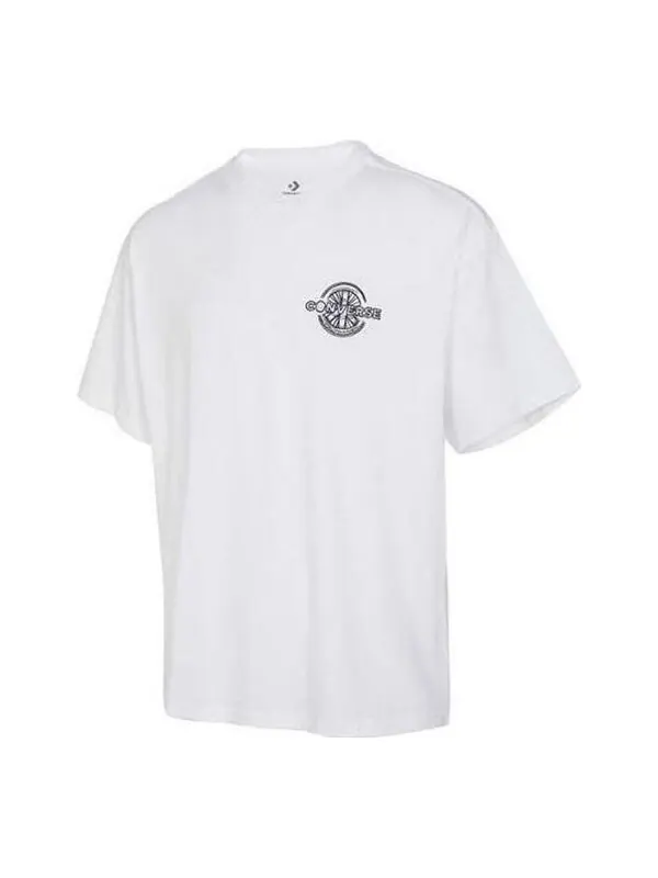 Футболка biking world tee 'white' Converse — изображение 1 из 2, белый