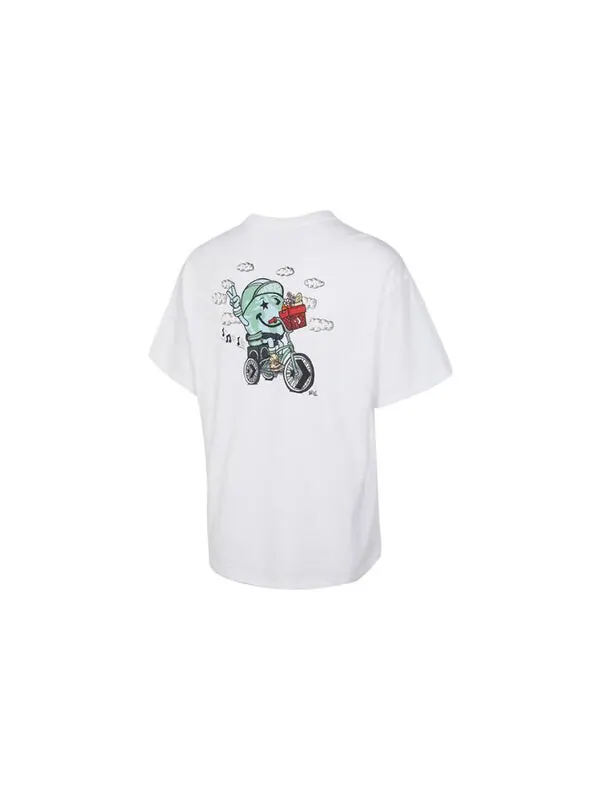 Футболка biking world tee 'white' Converse — изображение 2 из 2, белый