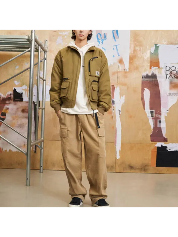 Куртка short down bomber jacket 'olive green' Converse — изображение 2 из 2, оливковый зеленый