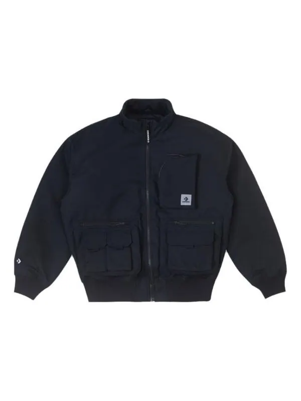 Куртка short down bomber jacket 'black' Converse — изображение 1 из 3, черный