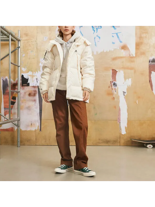 Куртка premium short down jacket 'egret' Converse — изображение 2 из 2, бежевый