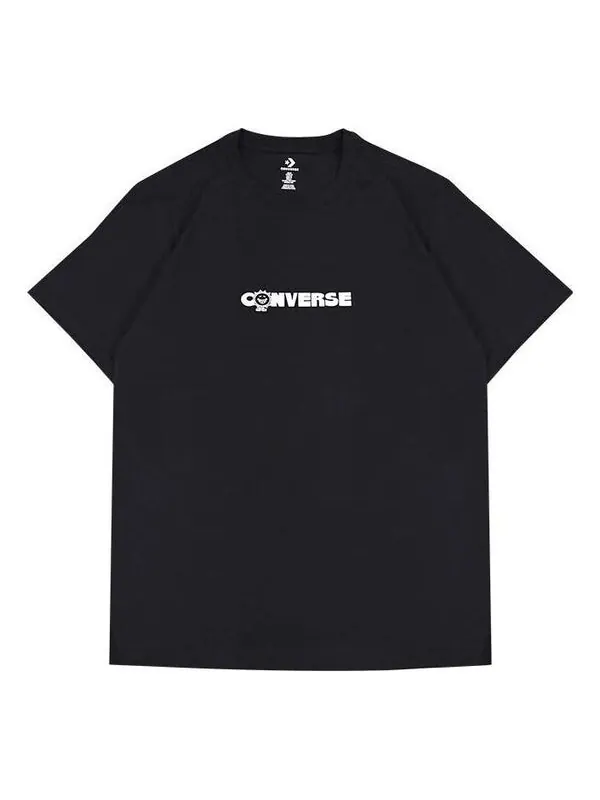 Футболка earth moon sun short sleeve t-shirt 'black' Converse — изображение 1 из 3, черный