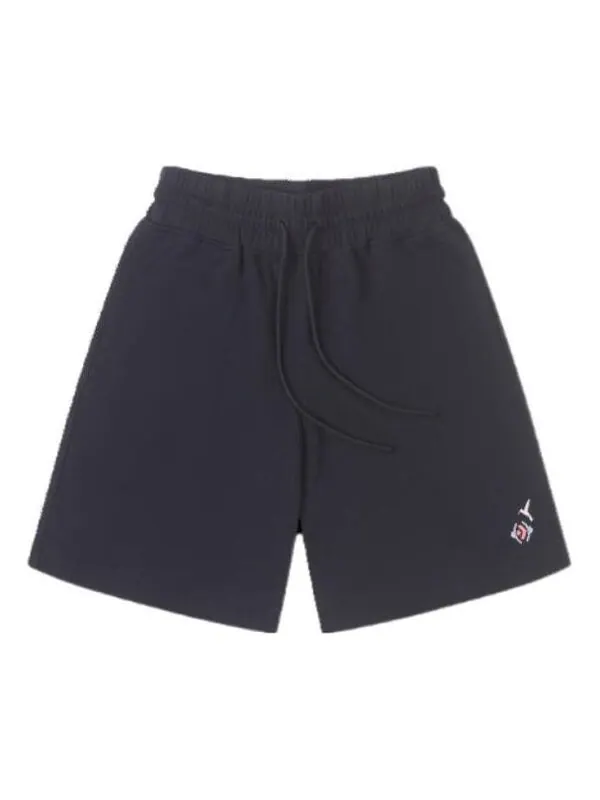 Шорты logo mid length knit short 'black' Converse
