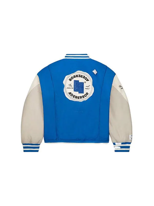 Куртка x ader error shapes varsity jacket 'cobalt' Converse — изображение 2 из 4, синий
