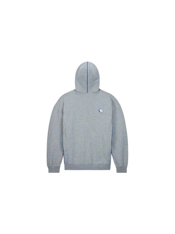 Толстовка x ader error shapes pullover hoodie 'vintage grey heather' Converse — изображение 2 из 4, серый/синий
