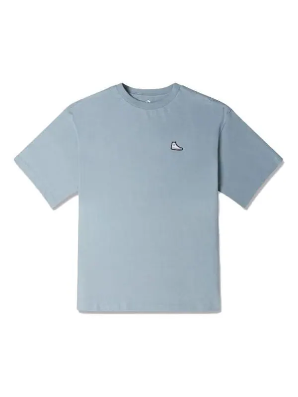 Футболка go-to sneaker patch t-shirt 'tidepool grey' Converse — изображение 1 из 2, синий