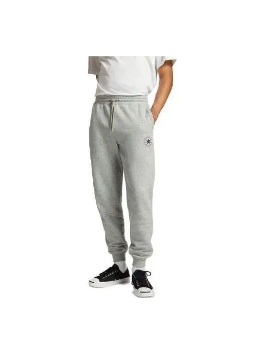 Спортивные брюки Converse Go-To All Star Patch Standard-Fit Fleece Sweatpants 'Grey'