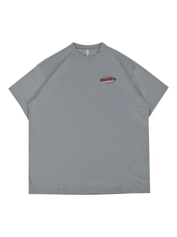 Футболка retro sail boat graphic t-shirt 'grey' Converse — изображение 1 из 2, серый/мульти