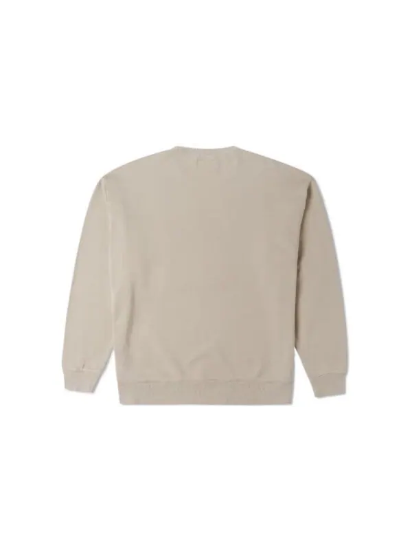 Свитер denim patchwork crew sweatshirt 'beach stone' Converse — изображение 2 из 2, серебристый