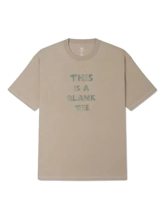 Футболка logo t-shirt 'beige' Converse — изображение 1 из 2, бежевый