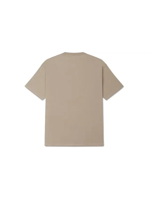 Футболка logo t-shirt 'beige' Converse — изображение 2 из 2, бежевый