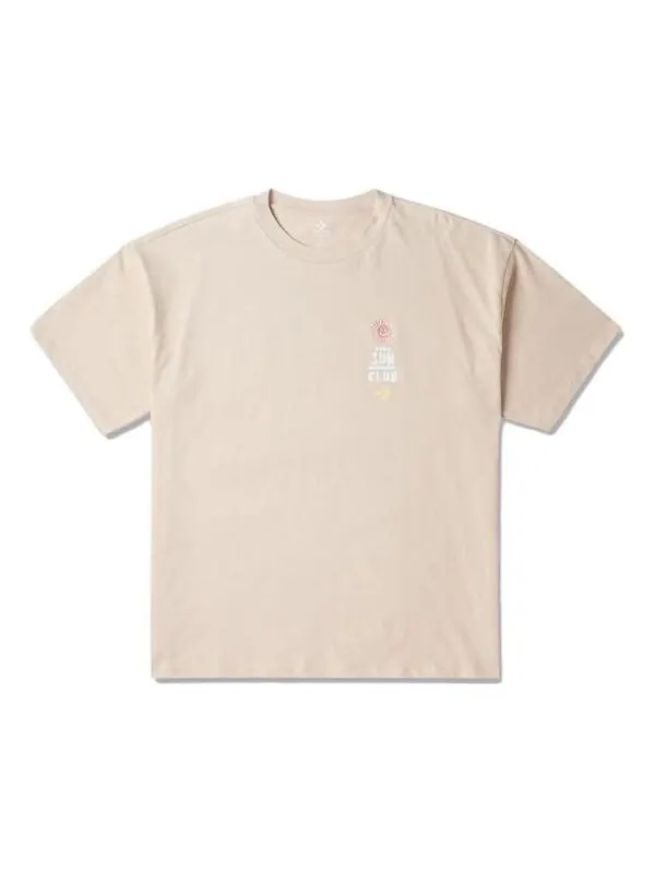 Футболка summer beach t-shirt 'beige' Converse — изображение 1 из 1, бежевый