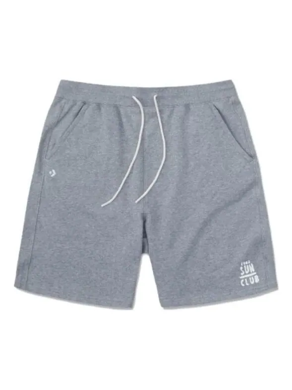 Шорты sun club drawstring shorts 'grey' Converse — изображение 1 из 2, серый/белый