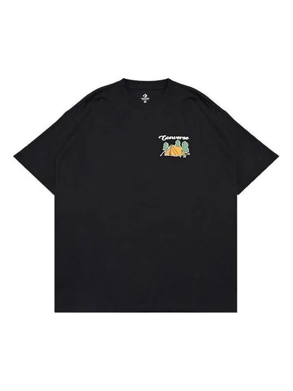 Футболка outdoor graphic tee 'black' Converse — изображение 1 из 4, черный