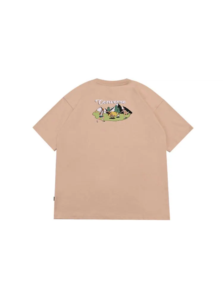 Футболка Converse Outdoor Graphic Tee 'Oat Milk' — изображение 2 из 3, бежевый