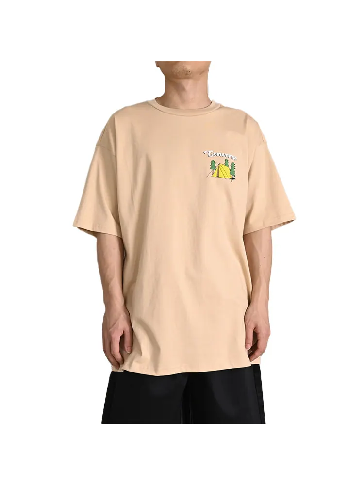 Футболка Converse Outdoor Graphic Tee 'Oat Milk' — изображение 3 из 3, бежевый