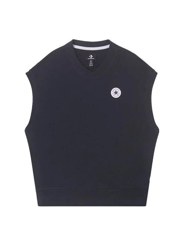 Жилет knitted v-neck vest 'black' Converse