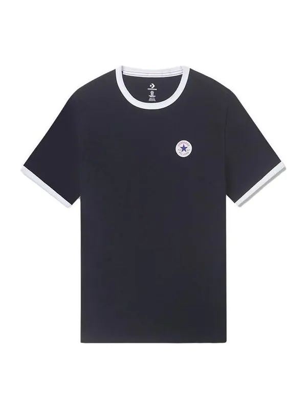 Футболка ringer short sleeve tee 'black' Converse — изображение 1 из 1, черный