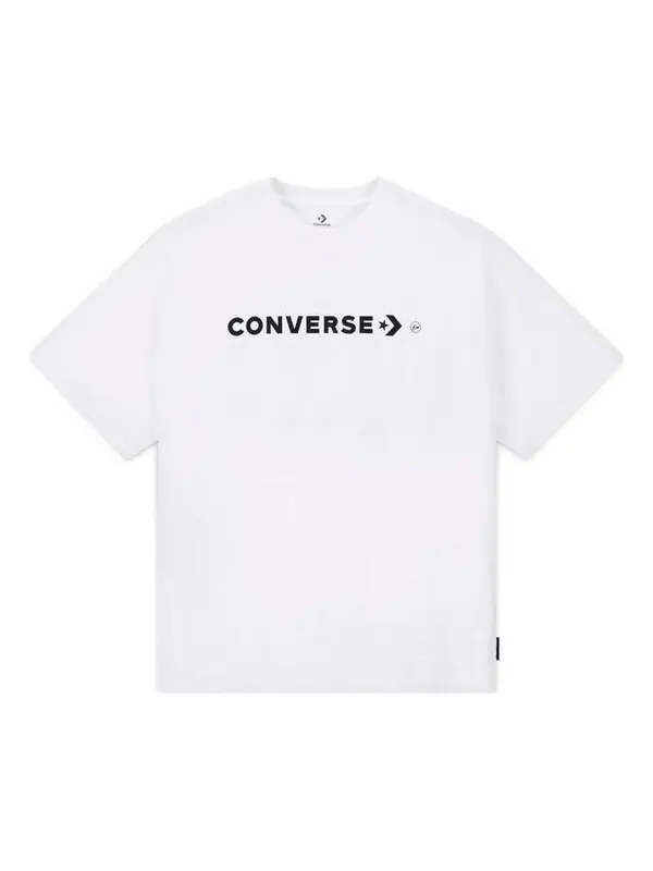 Футболка x fragment frgmt logo t-shirt 'white' Converse — изображение 1 из 1, белый